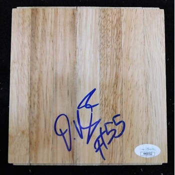 Delon Wright Atlanta Hawks Signed 6x6 Floorboard JSA Authenticated