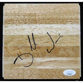 Dorrell Wright Miami Heat Signed 6x6 Floorboard JSA Authenticated