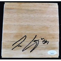 Tony Wroten Philadelphia 76ers Signed 6x6 Floorboard JSA Authenticated