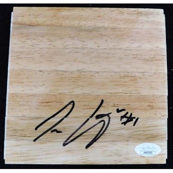 Tony Wroten Philadelphia 76ers Signed 6x6 Floorboard JSA Authenticated