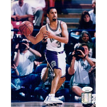 Mahmoud Abdul-Rauf Sacramento Kings Signed 8x10 Glossy Photo JSA Authenticated
