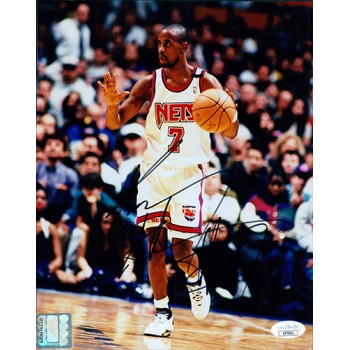 Kenny Anderson New Jersey Nets Signed 8x10 Glossy Photo JSA Authenticated