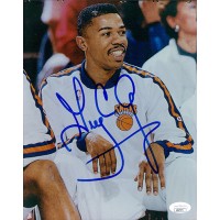 Greg Anthony New York Knicks Signed 8x10 Glossy Photo JSA Authenticated
