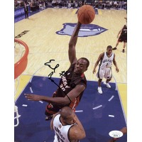 Earl Barron Miami Heat Signed 8x10 Glossy Photo JSA Authenticated