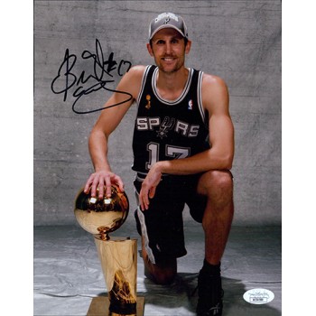Brent Barry San Antonio Spurs Signed 8x10 Matte Photo JSA Authenticated