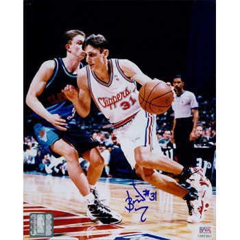 Brent Barry Los Angeles Clippers Signed 8x10 Glossy Photo PSA Authenticated