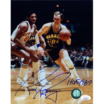 Rick Barry Golden State Warriors Signed 8x10 Glossy Photo JSA Authenticated