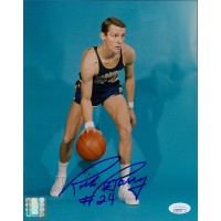 Rick Barry Golden State Warriors Signed 8x10 Glossy Photo JSA Authenticated