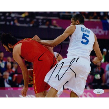 Nicolas Batum France Signed 8x10 Glossy Photo JSA Authenticated