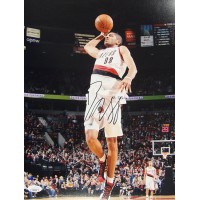 Nicolas Batum Portland Trail Blazers Signed 11x14 Matte Photo JSA Authenticated