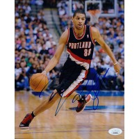 Nicolas Batum Portland Trail Blazers Signed 8x10 Matte Photo JSA Authenticated