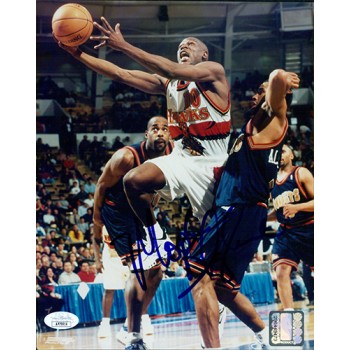 Mookie Blaylock Atlanta Hawks Signed 8x10 Glossy Photo JSA Authenticated