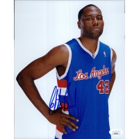 Elton Brand Los Angeles Clippers Signed 8x10 Glossy Photo JSA Authenticated