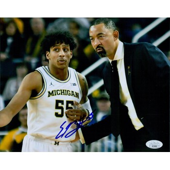 Eli Brooks Michigan Wolverines Signed 8x10 Glossy Photo JSA Authenticated