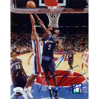 Kwame Brown Washington Wizards Signed 8x10 Glossy Photo JSA Authenticated