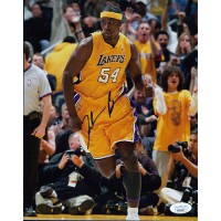 Kwame Brown Los Angeles Lakers Signed 8x10 Matte Photo JSA Authenticated