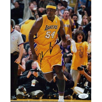 Kwame Brown Los Angeles Lakers Signed 8x10 Matte Photo JSA Authenticated