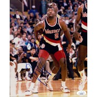 Mark Bryant Portland Trail Blazers Signed 8x10 Glossy Photo JSA Authenticated