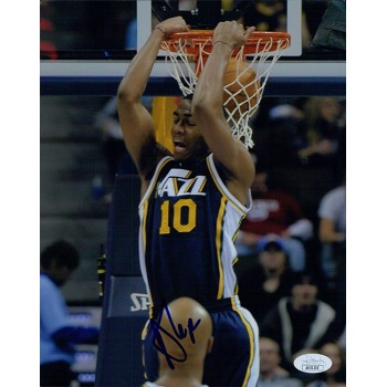 Alec Burks Utah Jazz Signed 8x10 Glossy Photo JSA Authenticated