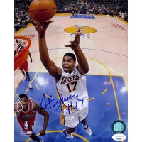 Andrew Bynum Los Angeles Lakers Signed 8x10 Glossy Photo JSA Authenticated