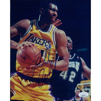 Elden Campbell Los Angeles Lakers Signed 8x10 Glossy Photo JSA Authenticated