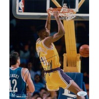 Elden Campbell Los Angeles Lakers Signed 8x10 Glossy Photo JSA Authenticated