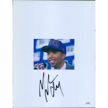 Michael Carter-Williams Philadelphia 76ers Signed 8.5x11 Paper Photo JSA Authen