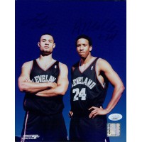 Cleveland Cavaliers Andre Miller Trajan Langdon Signed 8x10 Photo JSA Authentic