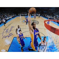 Jordan Clarkson Los Angeles Lakers Signed 11x14 Matte Photo JSA Authenticated