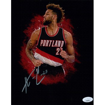 Allen Crabbe Portland Trail Blazers Signed 8x10 Matte Photo JSA Authenticated