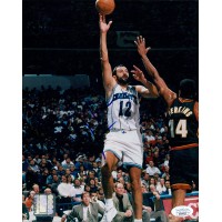 Vlade Divac Charlotte Hornets Signed 8x10 Glossy Photo JSA Authenticated
