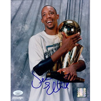 Sean Elliott San Antonio Spurs Signed 8x10 Glossy Photo JSA Authenticated