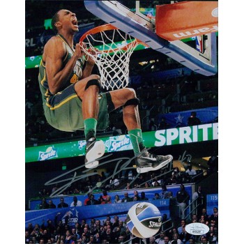 Jeremy Evans Utah Jazz Signed 8x10 Matte Photo JSA Authenticated