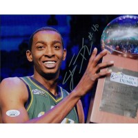 Jeremy Evans Utah Jazz Signed 8x10 Matte Photo JSA Authenticated