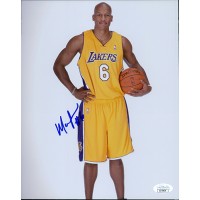 Maurice Evans Los Angeles Lakers Signed 8x10 Matte Photo JSA Authenticated