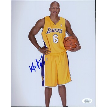 Maurice Evans Los Angeles Lakers Signed 8x10 Matte Photo JSA Authenticated