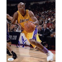 Maurice Evans Los Angeles Lakers Signed 8x10 Matte Photo JSA Authenticated