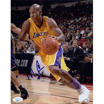 Maurice Evans Los Angeles Lakers Signed 8x10 Matte Photo JSA Authenticated