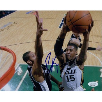 Derrick Favors Utah Jazz Signed 8x10 Glossy Photo JSA Authenticated