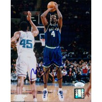 Michael Finley Dallas Mavericks Signed 8x10 Glossy Photo JSA Authenticated