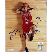 Marcus Fizer Chicago Bulls Signed 8x10 Glossy Photo JSA Authenticated