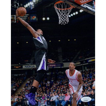 Rudy Gay Sacramento Kings Signed 8x10 Glossy Photo JSA Authenticated