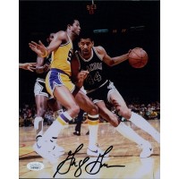 George Gervin San Antonio Spurs Signed 8x10 Matte Photo JSA Authenticated Kinks