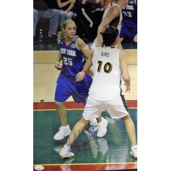 Becky Hammon New York Liberty Signed 12x18 Glossy Photo JSA Authenticated