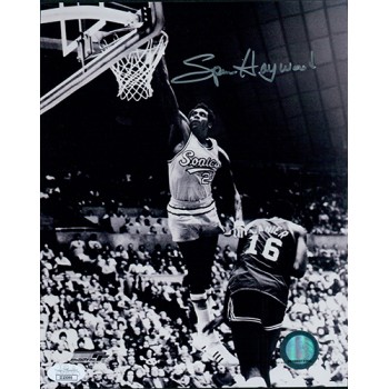 Spencer Haywood Seattle SuperSonics Signed 8x10 Glossy Photo JSA Authenticated