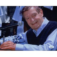 Chick Hearn Los Angeles Lakers Announcer Signed 8x10 Matte Photo JSA Authentic