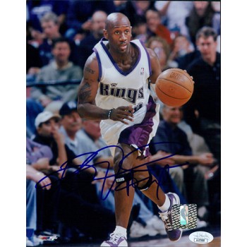 Bobby Jackson Sacramento Kings Signed 8x10 Glossy Photo JSA Authenticated