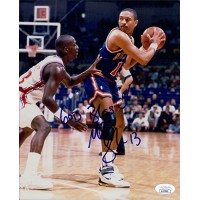 Mark Jackson New York Knicks Signed 8x10 Glossy Photo JSA Authenticated