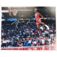 Michael Jordan Signed 1988 Slam Dunk Contest 16x20 Photo UDA Authenticated