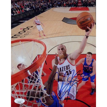 Chris Kaman Portland Trail Blazers Signed 8x10 Matte Photo JSA Authenticated